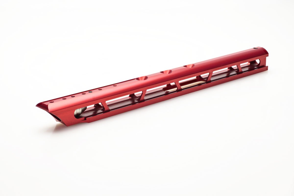 Tuning Laufmantel für Steyr LP10/E/Evo/SX, ROT, mit Anbauteilen – Bild 1