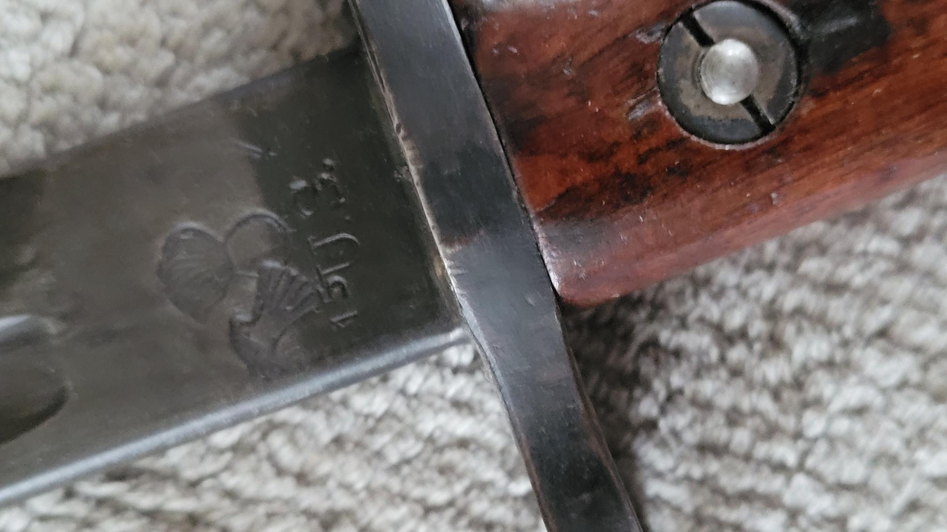 US Remington Bajonett P17 inkl. Scheide, auch für Enfield-Gewehr P14 geeignet! – Bild 3