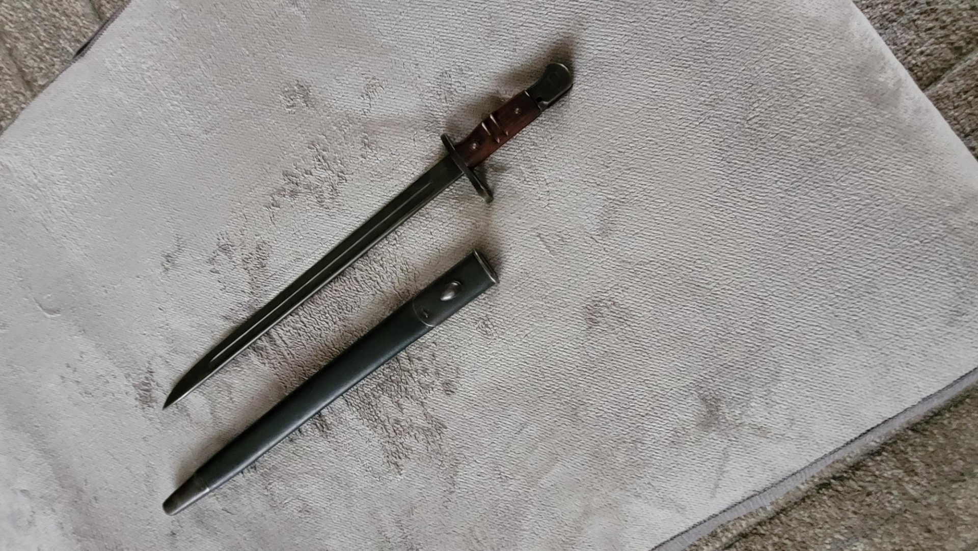 US Remington Bajonett P17 inkl. Scheide, auch für Enfield-Gewehr P14 geeignet! – Bild 4
