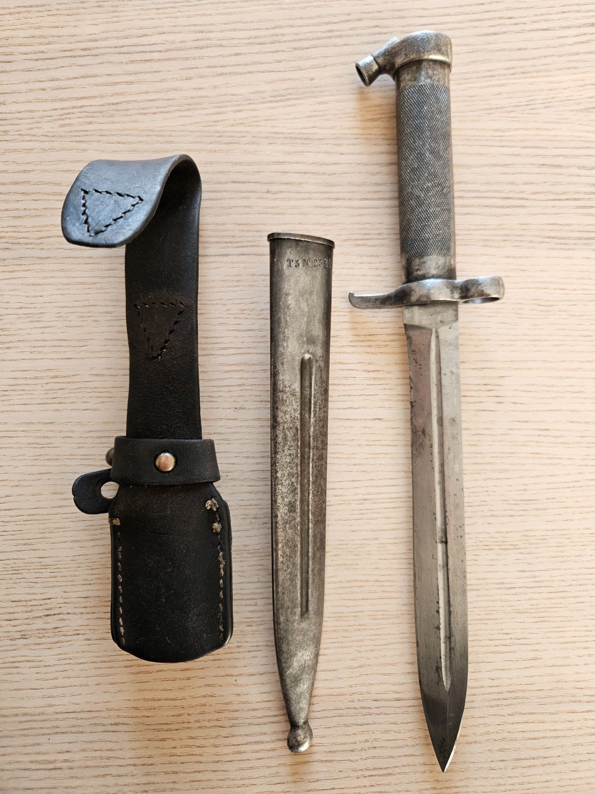 Originales Bajonett für Schwedenmauser M96 und M38 Gewehre. Inkl. Koppelschuh – Bild 2