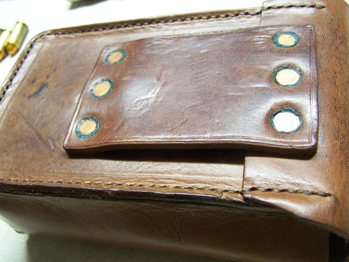 Munitionstasche Leder Schweden – Bild 2