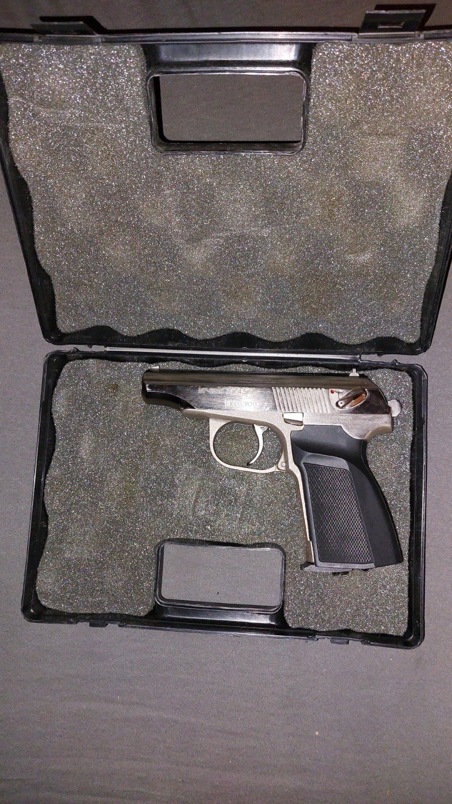 Baikal Makarov MP-654K - Vernickelt, Vollstahl + O.Koffer – Bild 7