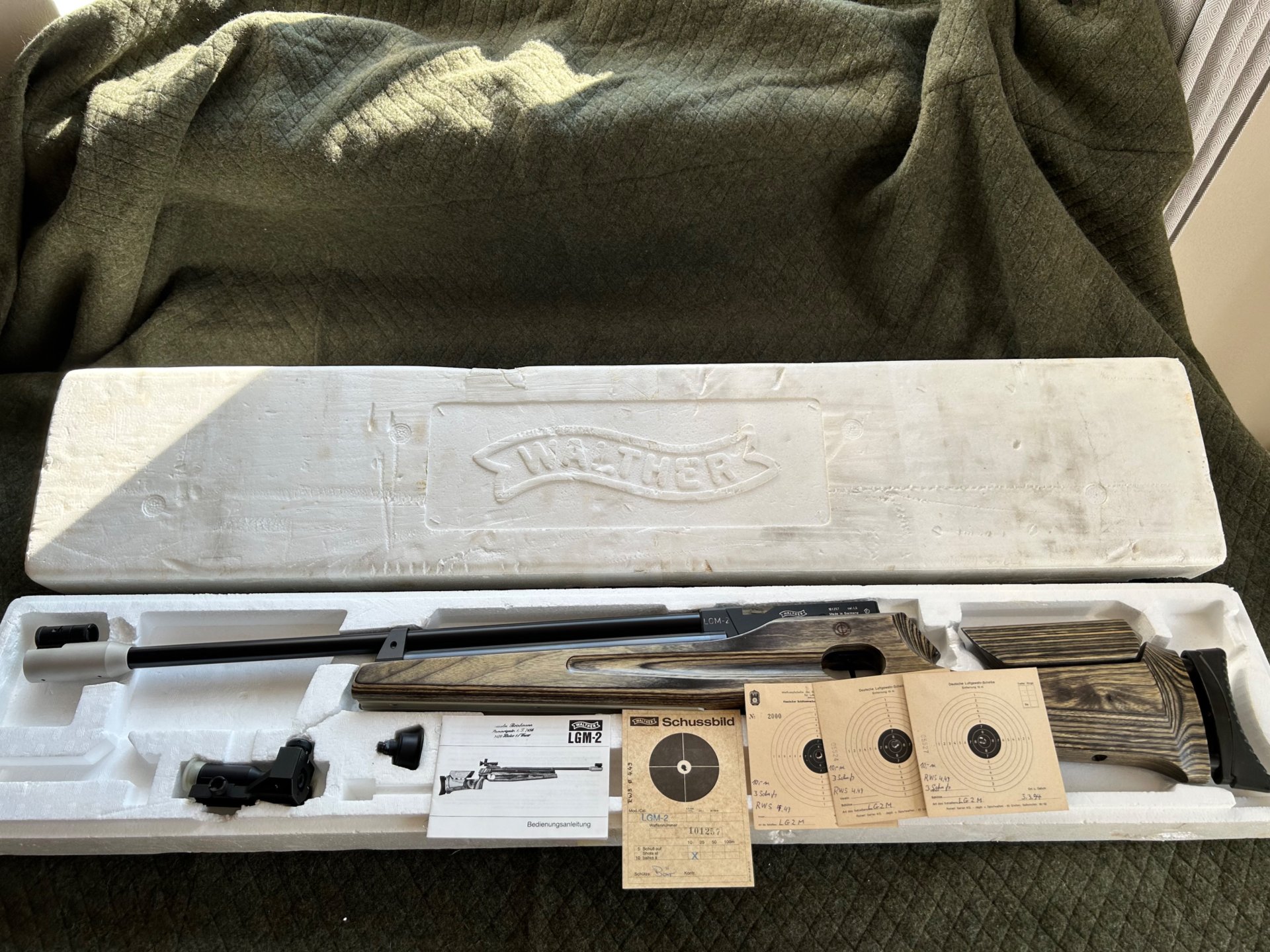 Walther LGM-2 Luftgewehr Rechtshänder Matchbüchse 4,5mm Diabolo – Bild 7