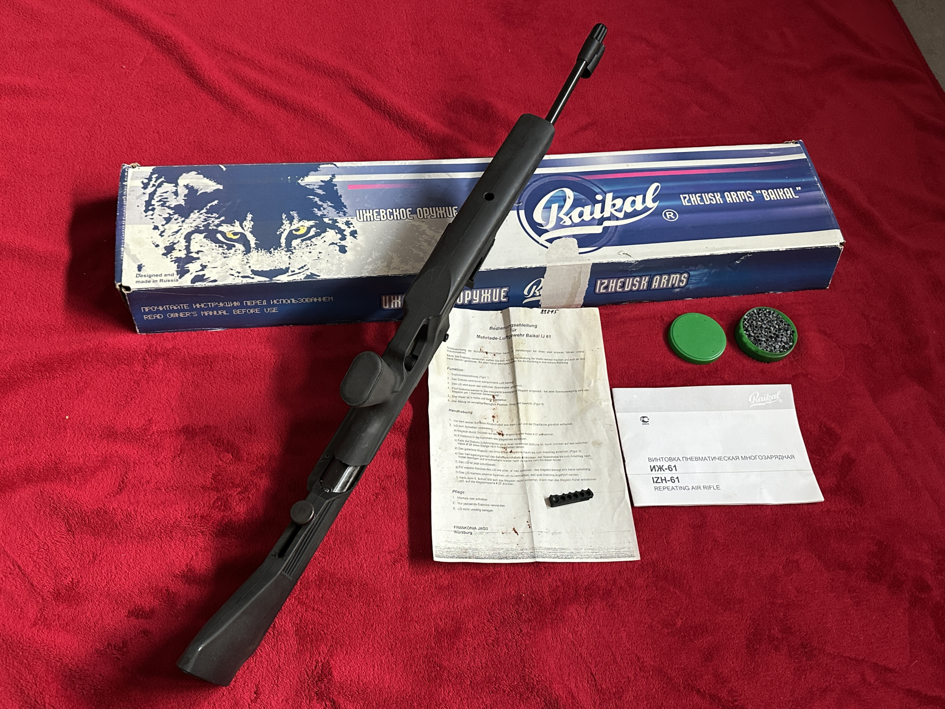 ==>Rarität aus Sammlung!Original russisches Baikal-Izmash IJ61-Cal.4.5 mm OVP wie neu aus Sammlung ! – Bild 4