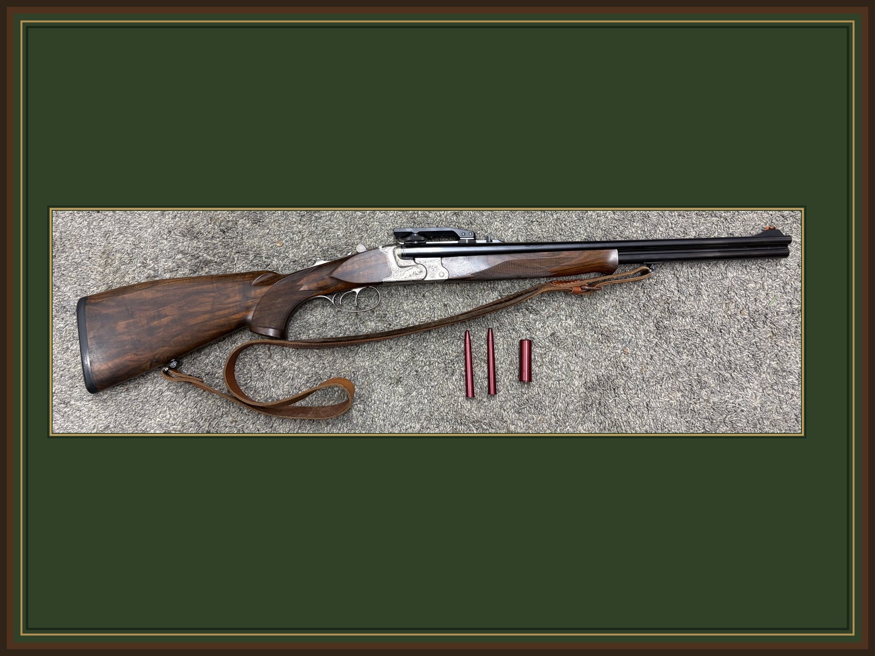 Krieghoff Optima 20 DBD 2x9,3x74R + 20/76 – Bild 1