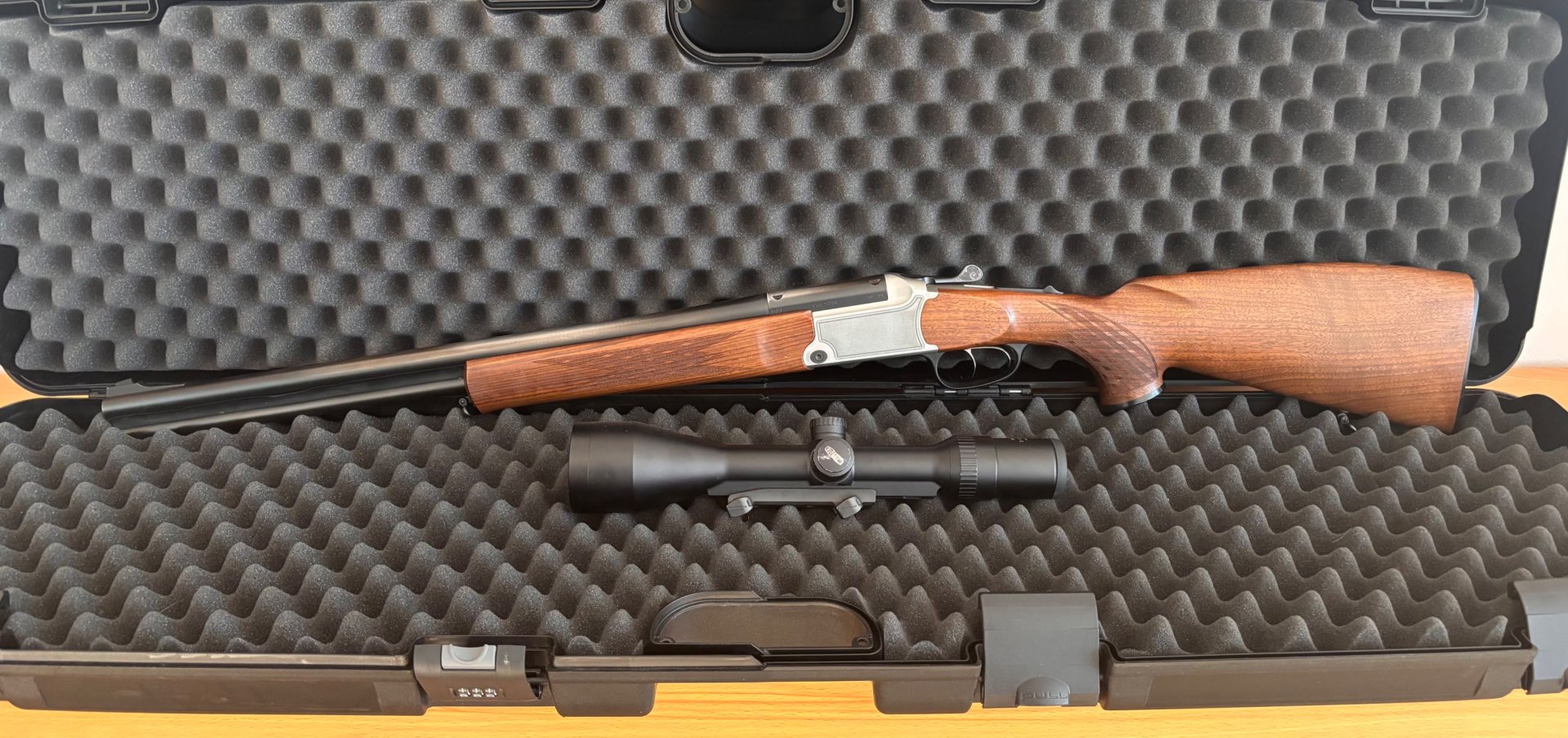 Blaser BBF 95 Bockbüchsflinte m. Linksschaft – 12/76 / .30-06 – Meopta 3-12x56 RD/MR – Bild 3