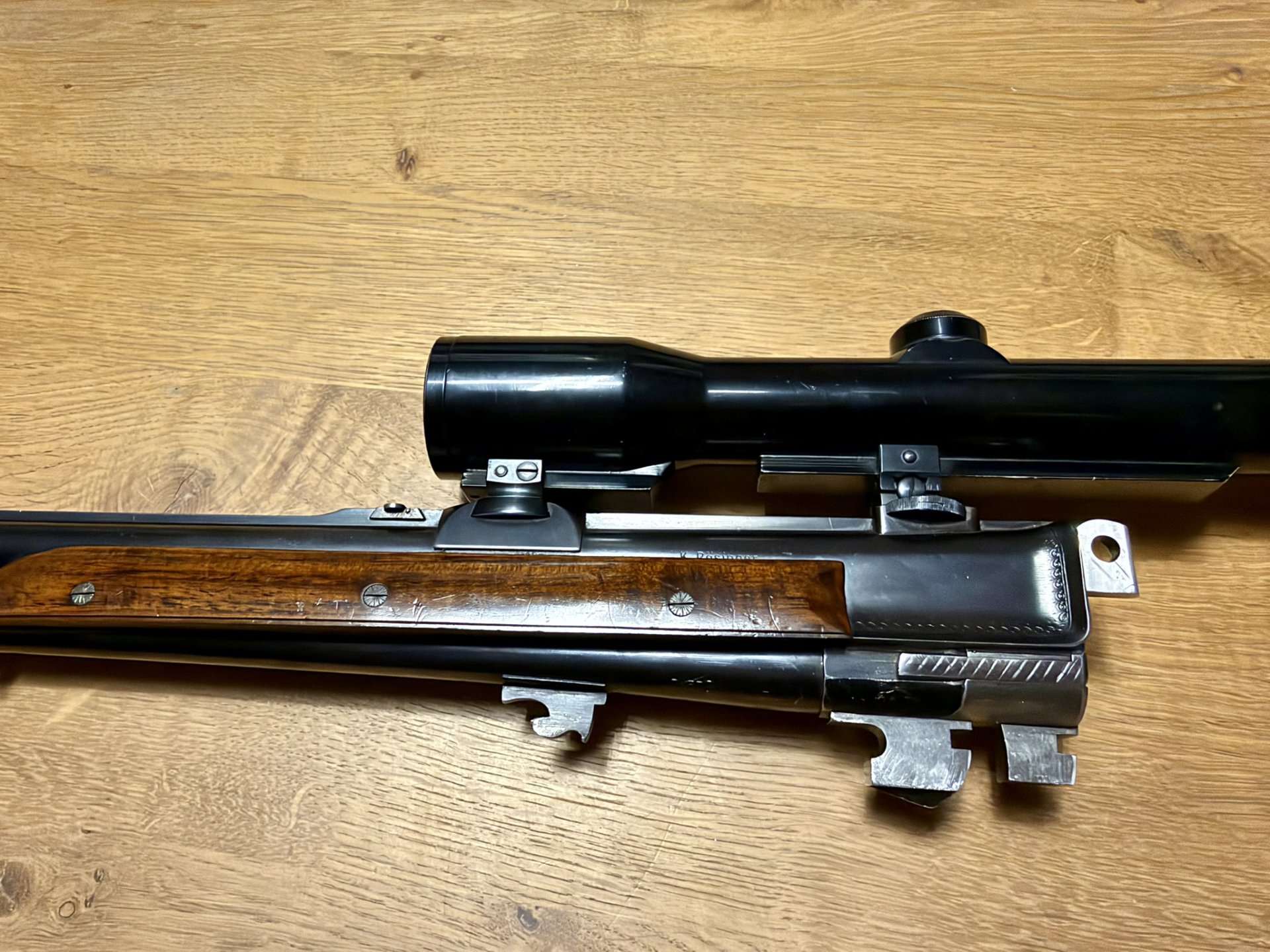 Franz Sodia, Ferlach – Bockbüchsflinte mit Bockflinten-Wechsellauf, Beschussjahr 1961 – Bild 13