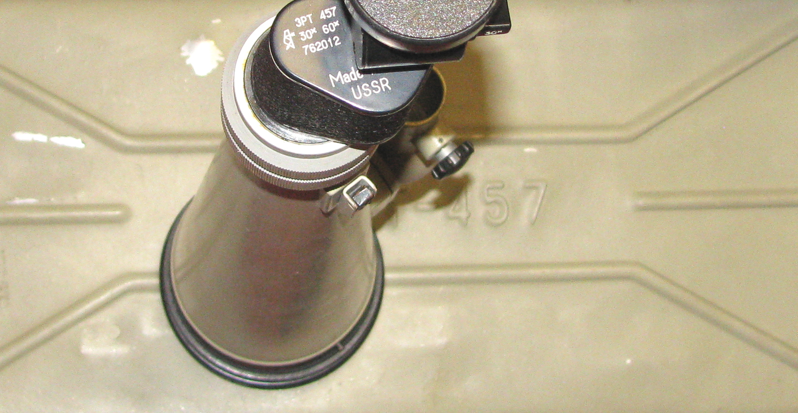 Spektiv, ein Russisches 3PT - 457 30x / 60x mit Stativ im Koffer, MADE IN USSR – Bild 3