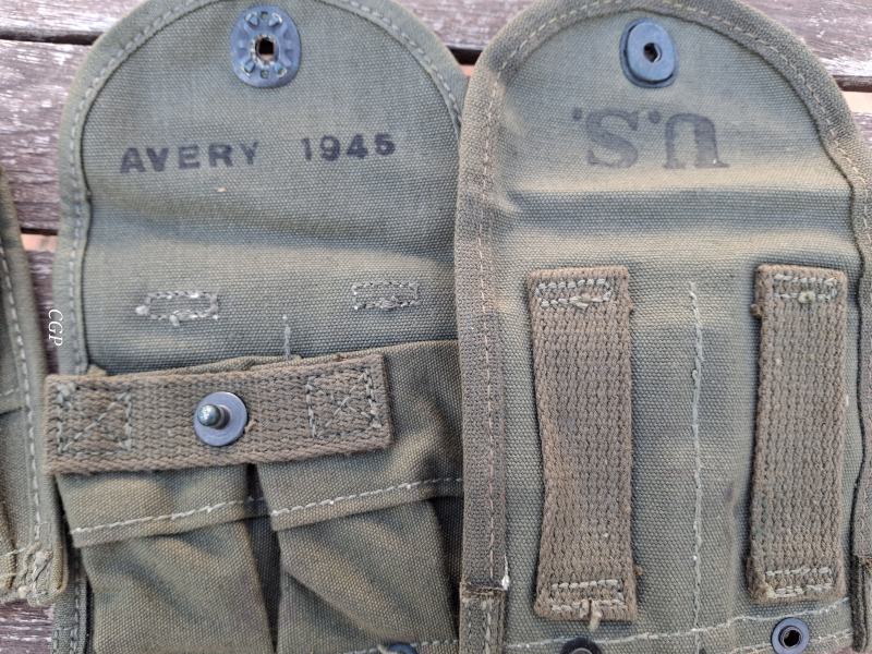 .30 M1 Carbine Magazintasche Avery 1945 - original US WK2 Ware – Bild 2