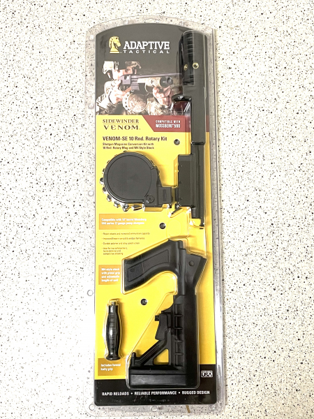 AT Venom Kit für Mossberg 590 18" Lauf, Schwarz! mit 10-Schuss Trommelmagazin und Schaft – Bild 5
