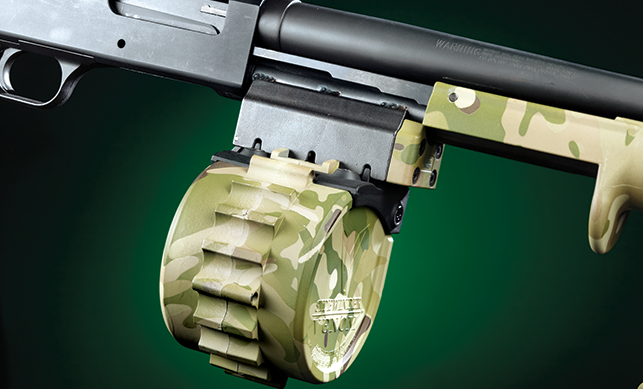 AT Venom Kit für Mossberg 590 18" Lauf, Schwarz! mit 10-Schuss Trommelmagazin und Schaft – Bild 2