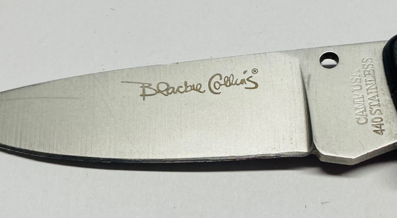 BLACKIE COLLINS Einhandmesser 7 cm Klinge Neuwertig – slika 2