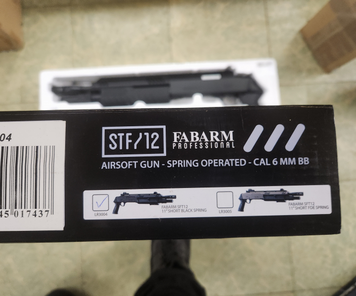 Pumpgun Fabarm STF12 11" Short Tactical Softair-Gewehr Schwarz Kaliber 6 mm BB Federdruck (P18) – Bild 2