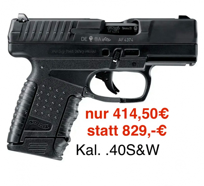50% Rabatt Walther Fangschuß - Pistole PPS .40 S&W neu & ovp .40S&W – Bild 2