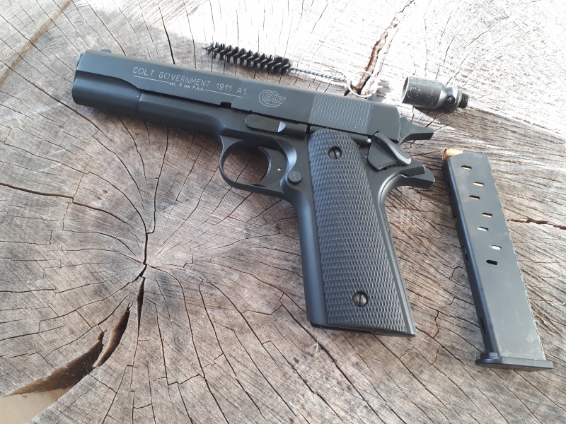 Colt Government 1911 A1 Schreckschuss Pistole Kaliber 9mm P.A.K. brüniert – Bild 2