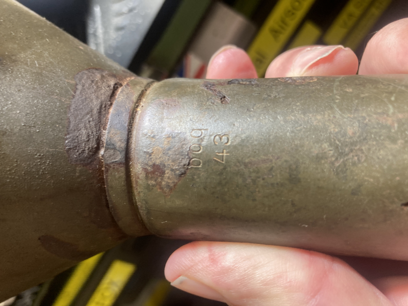 Original Panzer Schreck 1943 Deko Wehrmacht Hohl Haftladung – Bild 3