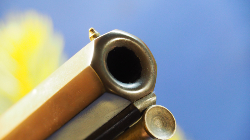 Für Kenner ! Sehr gute Perkussionspistole P.Bondini "W.Moore", Kal: .45, Toller Zustand ! – billede 5