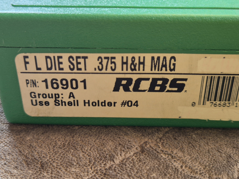 RCBS Langwaffenmatrizensatz Full Length Rifle 2-Die-Set #16901 .375 H&H – Bild 2