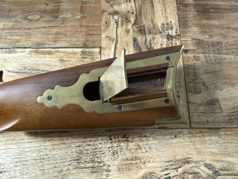 Italienische Vorderladerbüchse Hawken / Plains Rifle Kal. .45 – Schwarzpulver – Bj. 1989 Investarms – billede 4