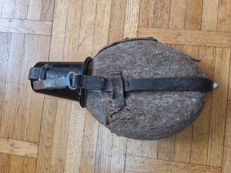 Feldflasche Wehrmacht Endkrieg Emalie – billede 2