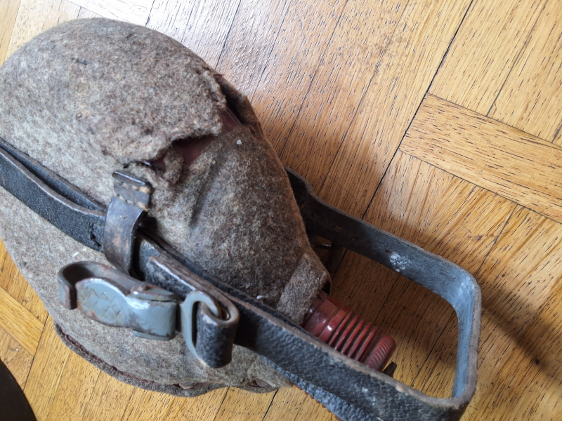 Feldflasche Wehrmacht Endkrieg Emalie – billede 5