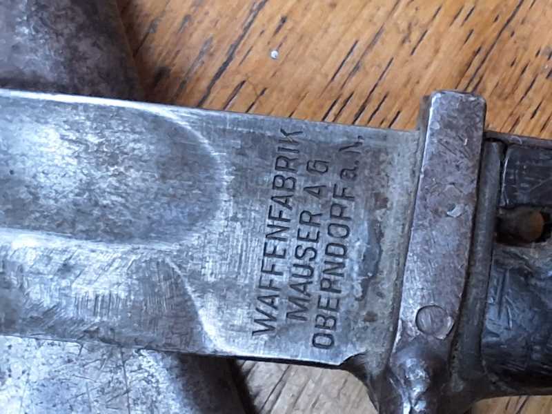Bajonett 1 WK Waffenfabrik Mauser – Bild 3