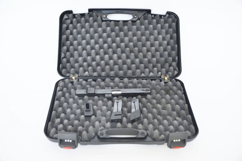 Walther GSP Wechselsystem , Kaliber .32S&WlongWC, zwei Magazine, Ladehilfe, 1992, Kunststoffkoffer – immagine 4