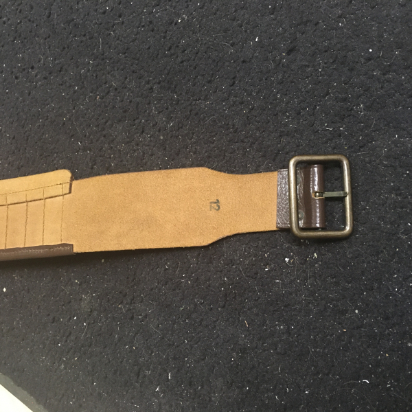 Lederner Patronengurt/-Gürtel Kaliber 12 – Bild 2