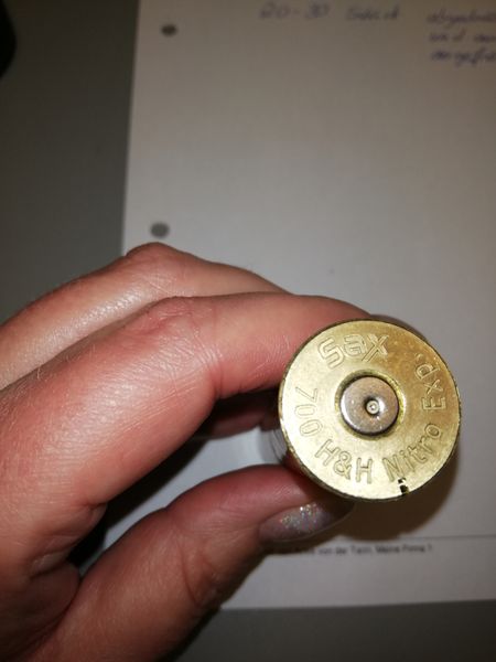 .700 Nitro Express Gas-Meß Hülse aus Versuch – Bild 2