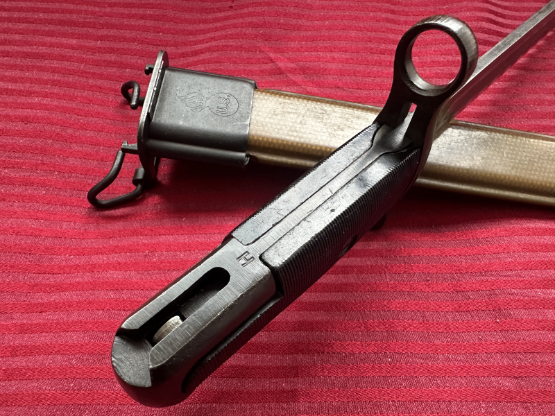 +++Sehr gut erhaltenes Orig. 2. WK. - U.S. M1 Garand Bajonett Sammlerstück komplett selten so ! – Bild 3