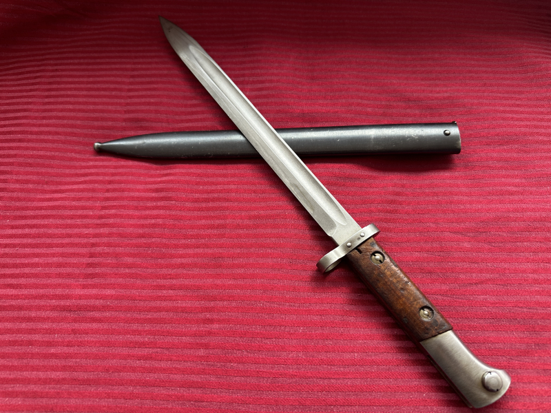 +++Sehr gutes -seltenes VZ24 -k98 Bajonett E95-thf- später NVA DDR Bestand komplett 1A Sammlerstück! – afbeelding 5