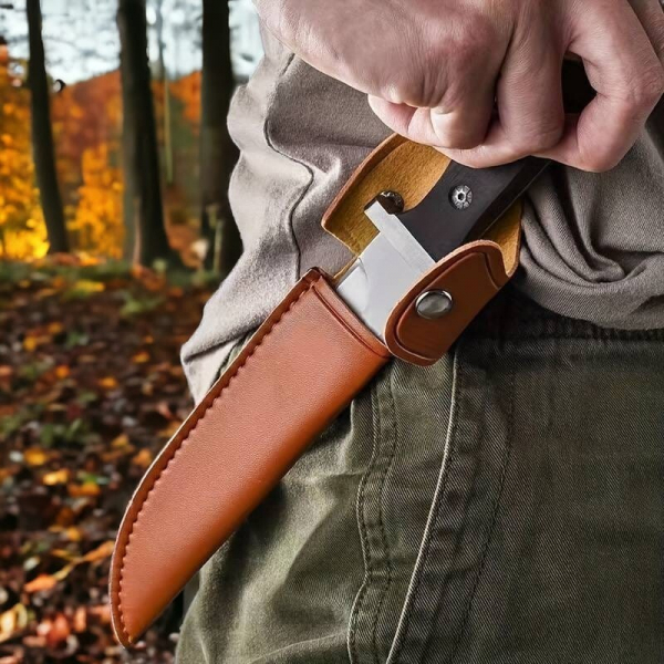 Jagdmesser / Bowiemesser Outdoor Camping Angel Messer Rostfrei – billede 4