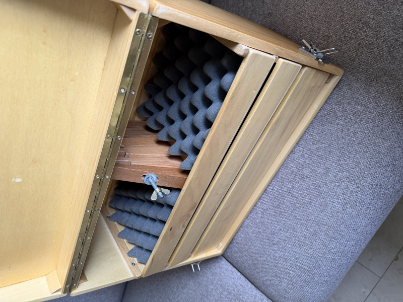 Pistolenkoffer Holz, vintage – pilt 3