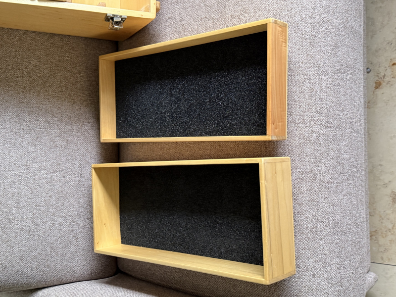Pistolenkoffer Holz, vintage – pilt 5