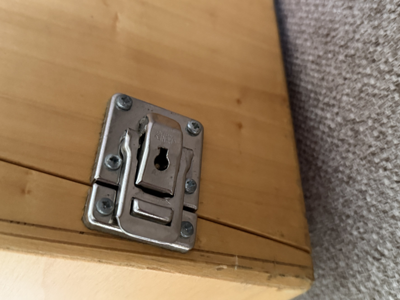 Pistolenkoffer Holz, vintage – pilt 4