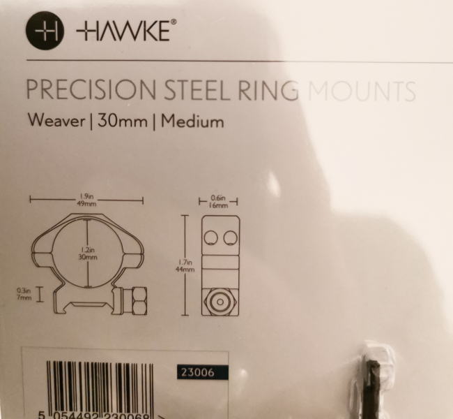 Hawke Montageringe 30mm Weaver – Bild 2