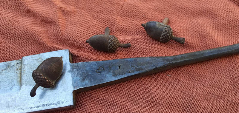 Originale Hirschfänger-Klinge mit Eichelätzung – Bild 3