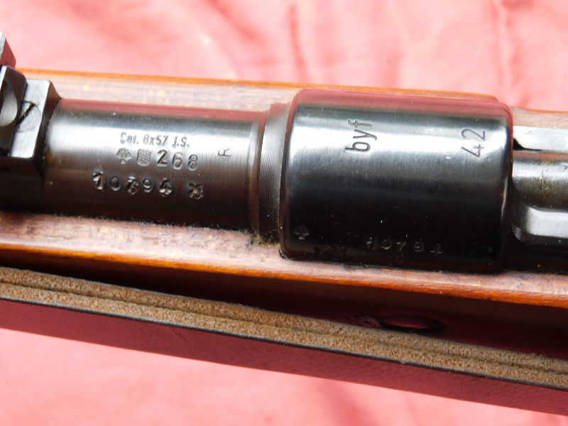 K98 Mauser byf 44 Kal. 8x57 IS, top Zustand mit Beschuss und original Riemen – Bild 3