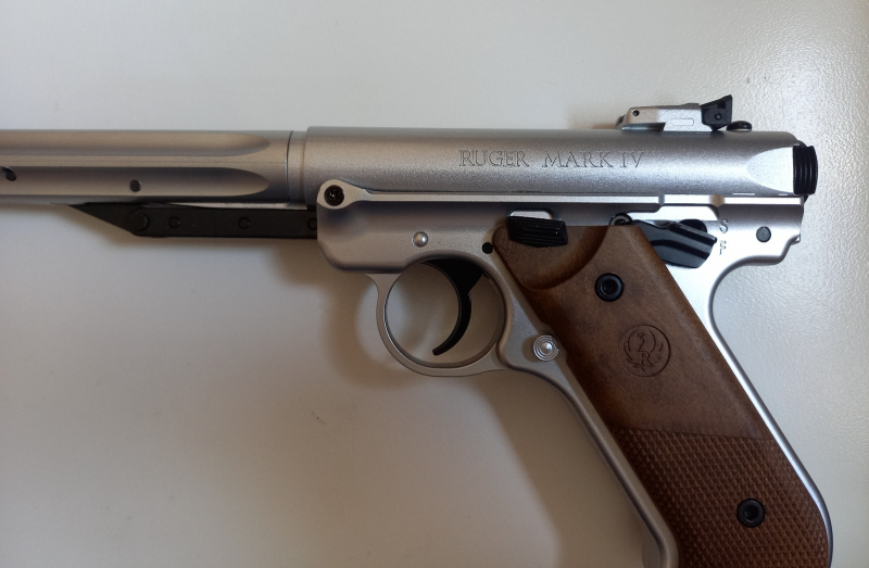 Ruger Mark IV Hunter Luftpistole Silber 4,5mm F – Bild 4
