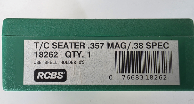 .357 Mag / .38Spl, RCBS Taper Crimp Matrize #18262 – billede 3