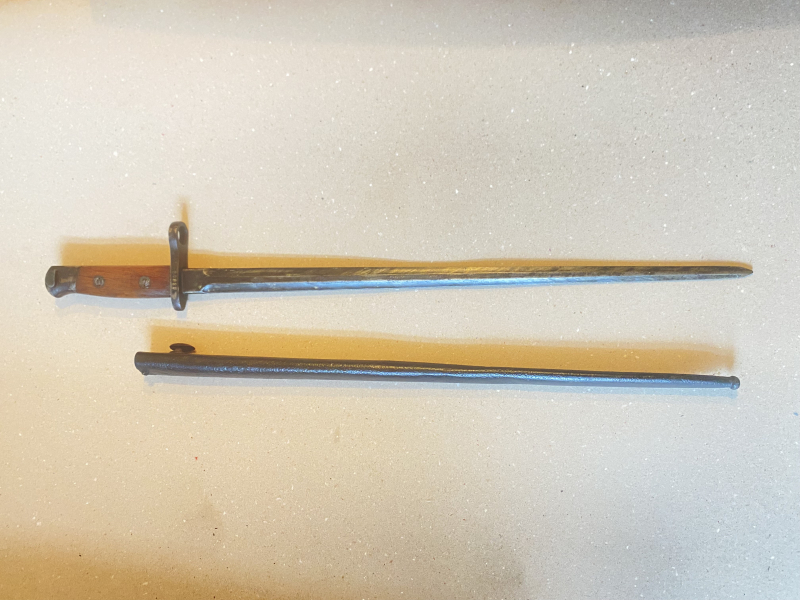 Belgisches Degenbajonett für Mausergew. 1924 / Epee Bajonett Mle1924 – Bild 2