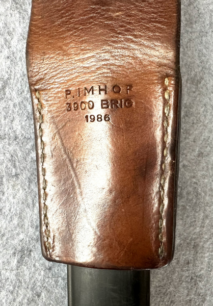 Schweizer Bajonett Mod. 1957, gebraucht, gut – obrázek 4