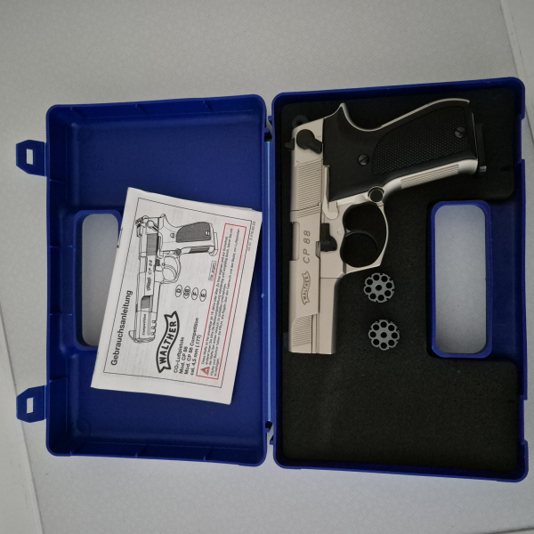 Walther CP88 4 Zoll 4,5 mm Diabolo Nickel (P18) Co2-Pistole – bilde 4