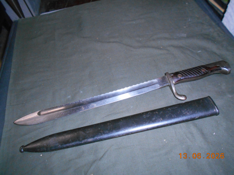 Seitengewehr Bajonett SG 98/05 Sägerücken Dürkopp – zdjęcie 2