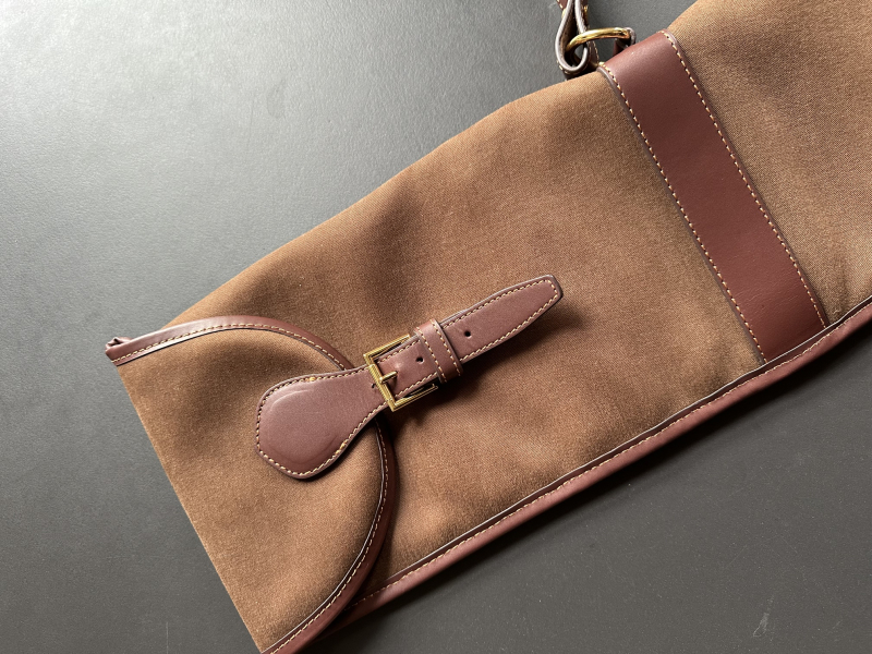 ALEXANDRE MAREUIL Flintenfutteral Gun Slip, braun, neuwertig, NP.: 450,00 Euro – imagem 2