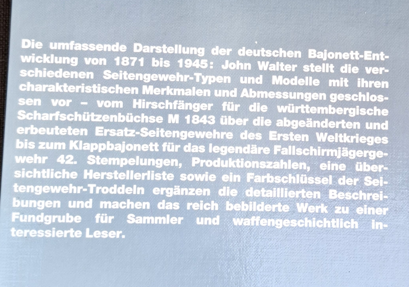 Buch: Das deutsche Bajonett v. John Walter – imaginea 3