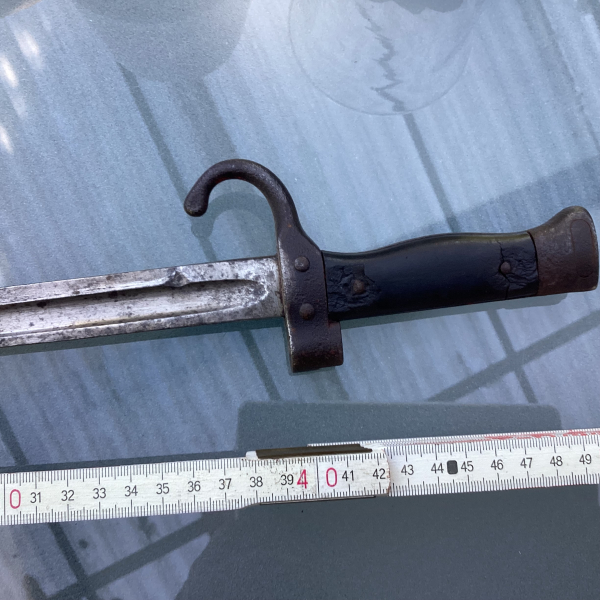 Altes Bajonett Berthier Mod. 1892 ohne Scheide – Bild 3