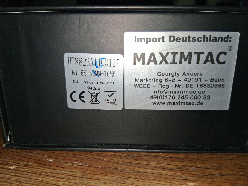 SYTONG HT-88 Nachtsichtgerät German Edition 940nm IR Strahler – nuotrauka 6