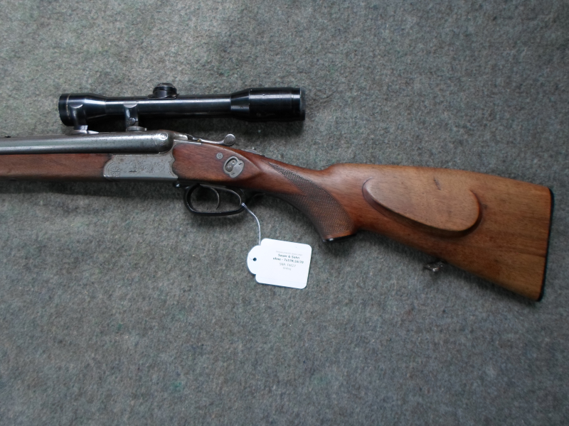 Drilling Sauer & Sohn 7 x 57 R, 16/70, ZF 4 x 32 – obrázek 5