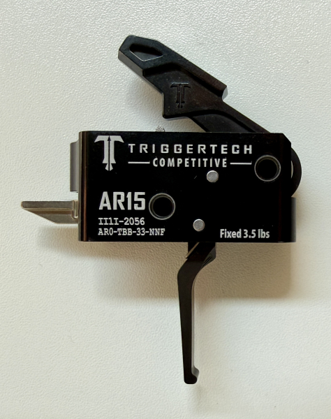 TriggerTech AR15 Abzug Single Stage Black Competitive Flat – immagine 2